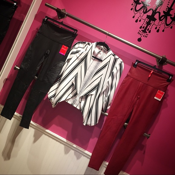 Spanx Moto Black Leggings - Picture 3 of 5